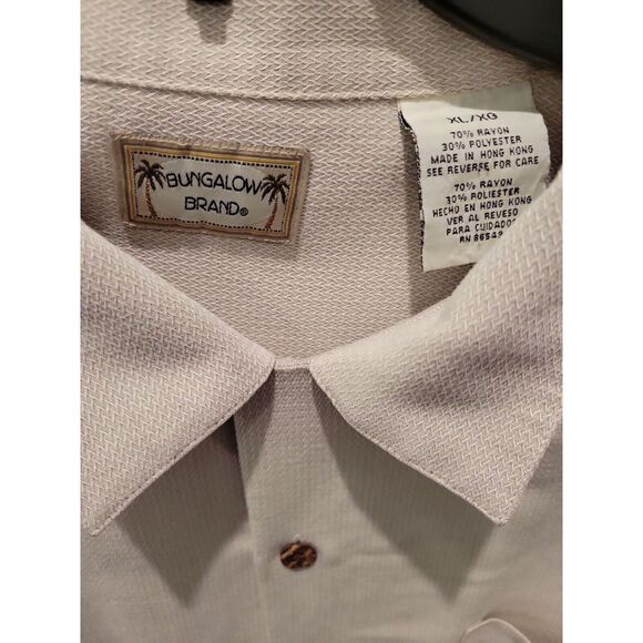 Bungalow Brand‎ Men's XL Tan Button Down - Picture 3 of 4